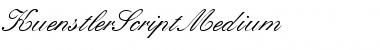 Download KuenstlerScriptMedium Regular Font Title Preview