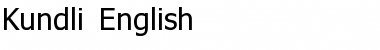 Download Kundli English Normal Font Title Preview