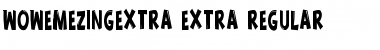 Download Wow emezing extra extra regular Font Title Preview