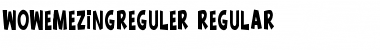 Download wow emezing reguler Regular Font Title Preview