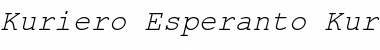 Download Kuriero Esperanto Kursiva Font Title Preview