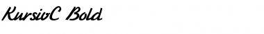 Download KursivC Bold Font Title Preview
