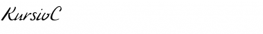 Download KursivC Regular Font Title Preview