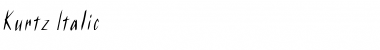 Download Kurtz Italic Font Title Preview