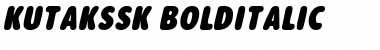 Download KutakSSK BoldItalic Font Title Preview