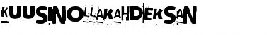 Download Kuusinollakahdeksan Regular Font Title Preview