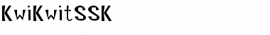 Download KwiKwitSSK Regular Font Title Preview