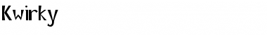 Download Kwirky Regular Font Title Preview