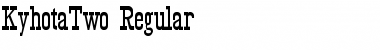 Download KyhotaTwo Regular Font Title Preview