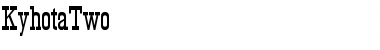 Download KyhotaTwo Regular Font Title Preview