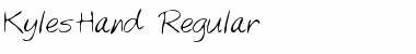Download KylesHand Regular Font Title Preview
