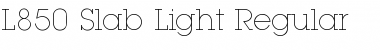 Download L850-Slab-Light Regular Font