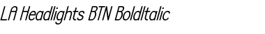 Download LA Headlights BTN BoldItalic Font