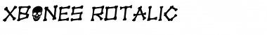 Download xBONES Rotalic Italic Font