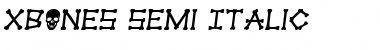 Download xBONES Semi-Italic Semi-Italic Font