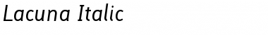 Download Lacuna Italic Regular Font