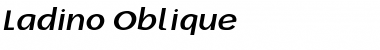Download Ladino Oblique Font