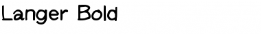 Download Langer Bold Font Title Preview