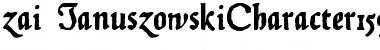Download zai Januszowski Character 1594 Font
