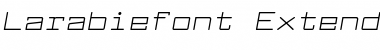 Download Larabiefont Extended Italic Font Title Preview