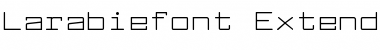 Download Larabiefont Extended Regular Font Title Preview