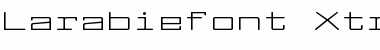 Download Larabiefont Xtrawide Regular Font Title Preview