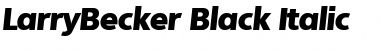 Download LarryBecker-Black Italic Font