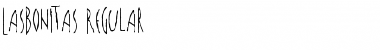Download LasBonitas Regular Font Title Preview