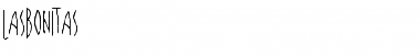 Download LasBonitas Medium Font Title Preview