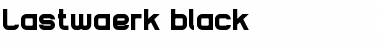 Download Lastwaerk black Regular Font Title Preview