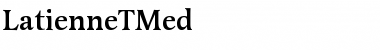 Download LatienneTMed Regular Font Title Preview