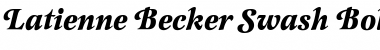 Download Latienne Becker Swash Bold Italic Font