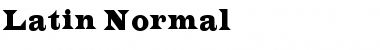 Download Latin Normal Font Title Preview