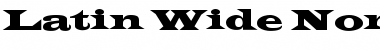 Download Latin-Wide Normal Font Title Preview