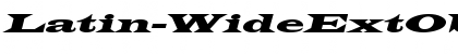 Download Latin-WideExtObl Normal Font Title Preview