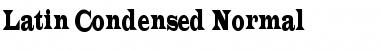 Download Latin-Condensed Normal Font Title Preview