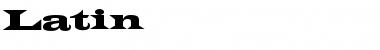 Download Latin Regular Font Title Preview