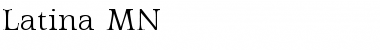 Download Latina MN Regular Font Title Preview
