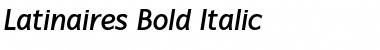 Download Latinaires Bold Italic Font Title Preview