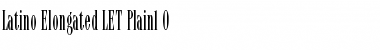 Download Latino Elongated LET Plain Font Title Preview