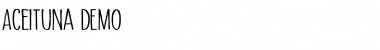 Download Aceituna DEMO Regular Font Title Preview
