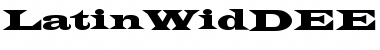 Download LatinWidDEE Regular Font Title Preview
