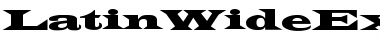 Download LatinWideExt-Normal Regular Font Title Preview