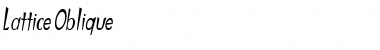 Download Lattice Oblique Font Title Preview