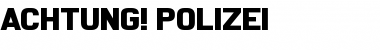Download Achtung! Polizei Regular Font Title Preview