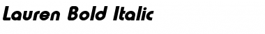 Download Lauren Bold Italic Font Title Preview