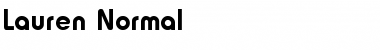 Download Lauren Normal Font Title Preview