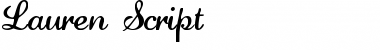 Download Lauren Script Font Title Preview