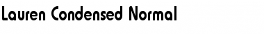 Download Lauren-Condensed Normal Font Title Preview
