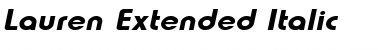 Download Lauren-Extended Italic Font Title Preview